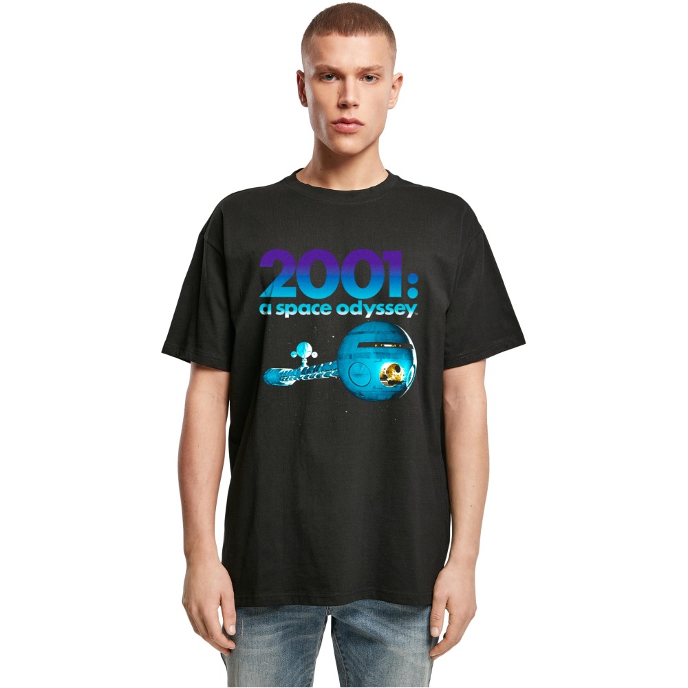 Merchcode A Space Odyssey - Spaceship Oversize Tshirt Homme - Noir